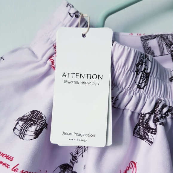 NWT Ank Rouge Japan Heart Frill Pastel Bear Present Gift Pattern Mini Skirt - Picture 6 of 6